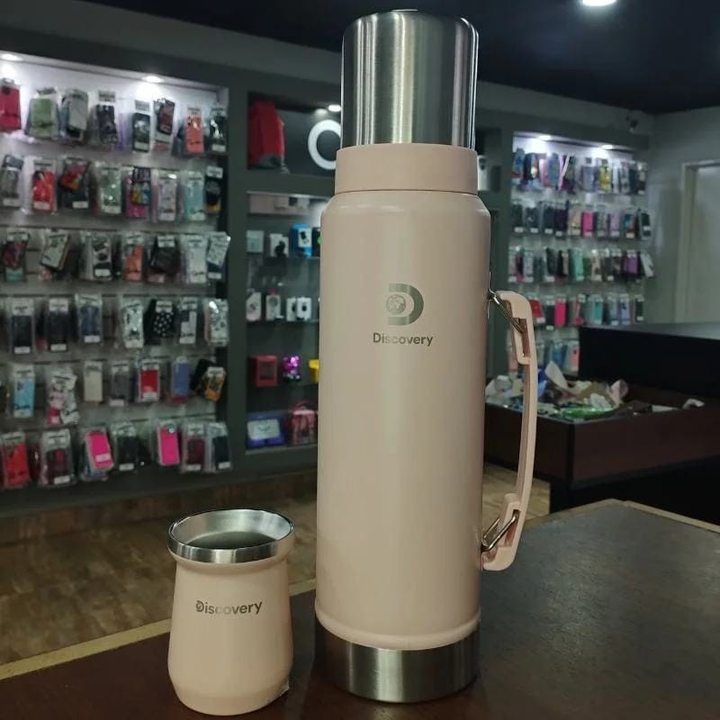 COMBO MATERO: MATE + TERMO DISCOVERY ROSADO