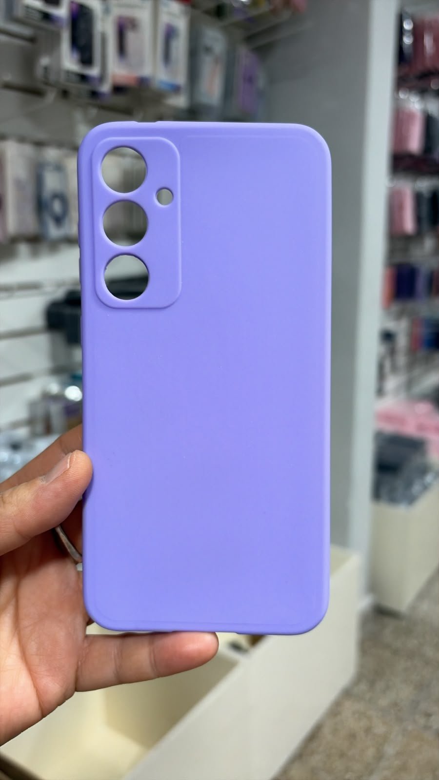 FUNDA SILICONA LILA SAMSUNG S23 FE