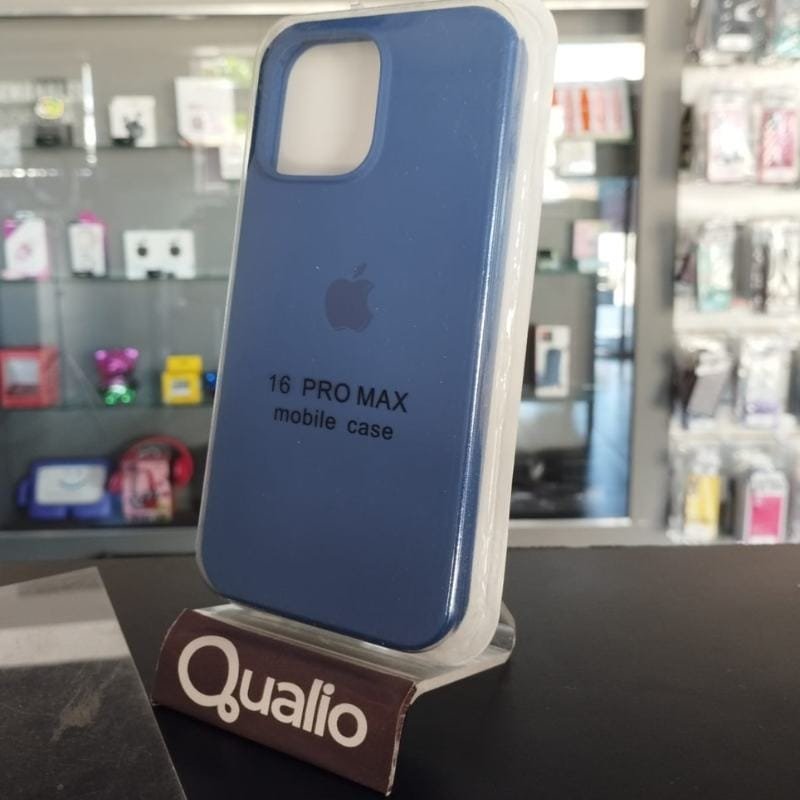FUNDA SILICONE CASE AZUL FRANCIA IPHONE 16 PRO MAX