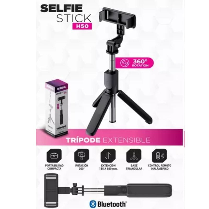PALO DE SELFIE CON TRIPODE H50 - Imagen 5
