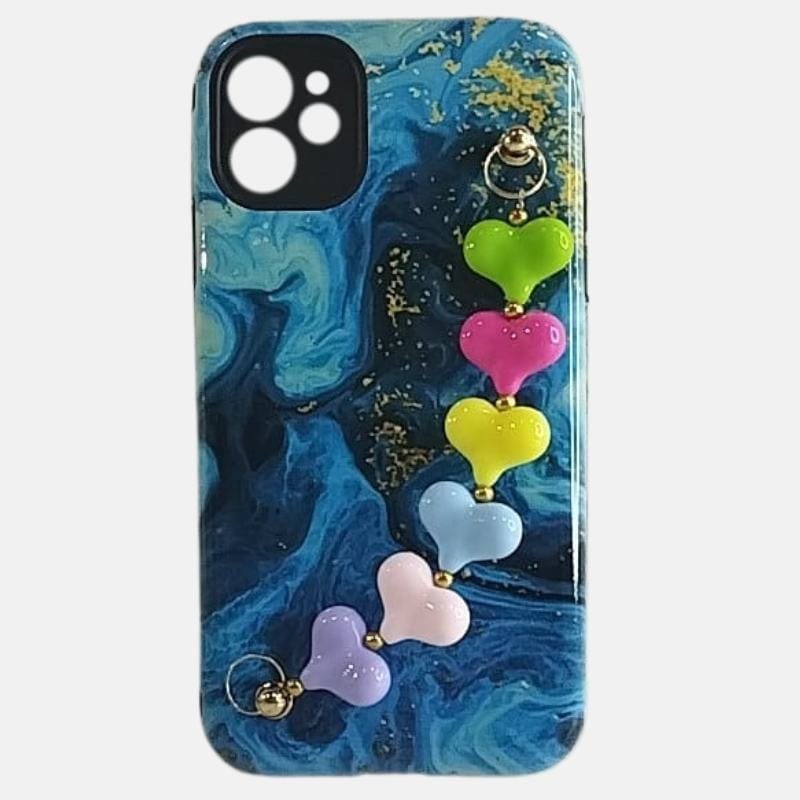 FUNDA DISEÑO MARMOL AZUL YCORREA IPHONE 11