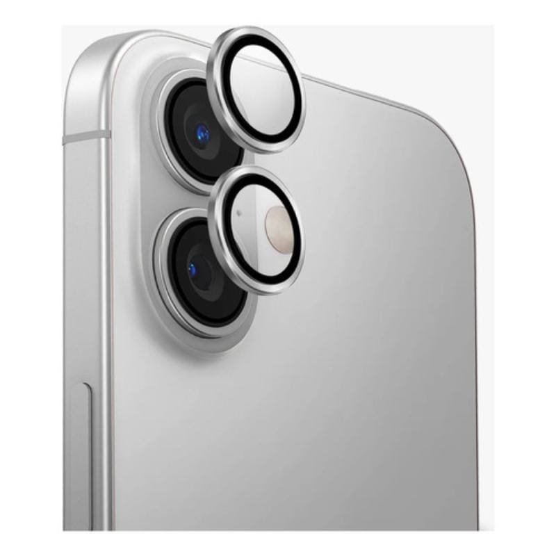 Alternative view of PROTECTOR CAMARA INDIVIDUAL PLATEADO IPHONE 16