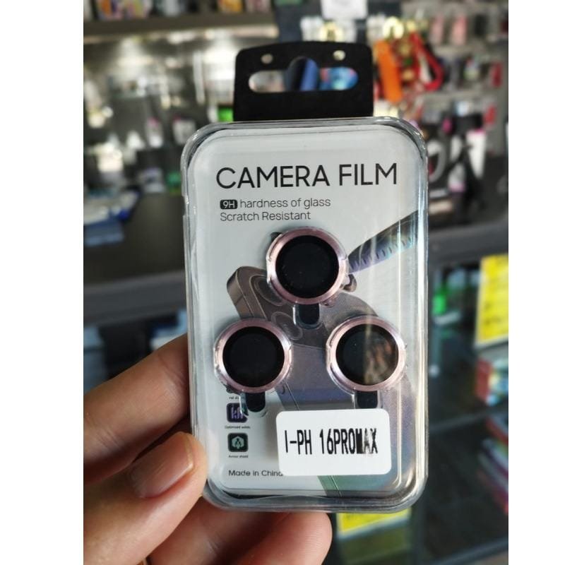 PROTECTOR CAMARA INDIVIDUAL ROSADO IPHONE 16 PRO MAX