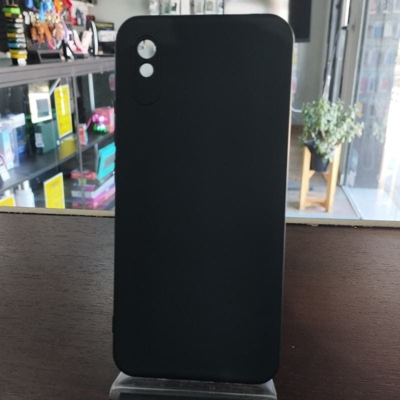 FUNDA SILICONA NEGRA XIAOMI REDMI 9A