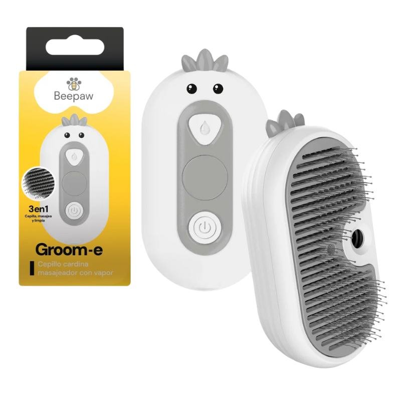 CEPILLO CON VAPOR Y CARDINA BEEPAW GROOM-E