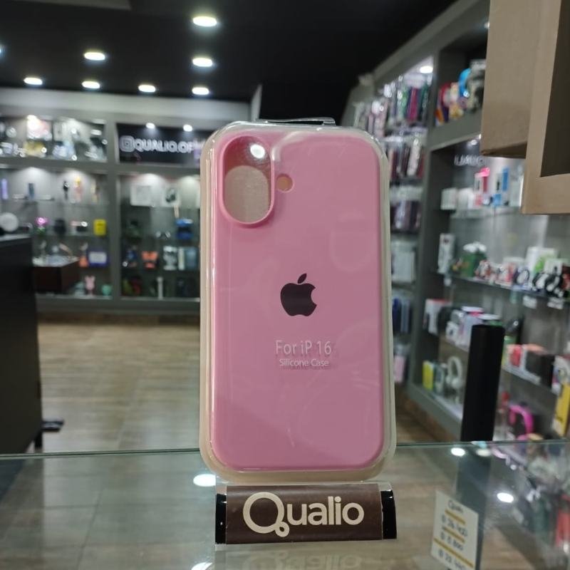 FUNDA SILICONE CASE ROSA VIEJO IPHONE 16