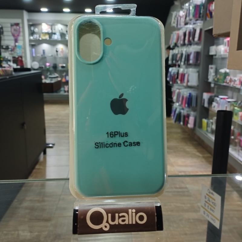 FUNDA SILICONE CASE AQUA IPHONE 16 PLUS