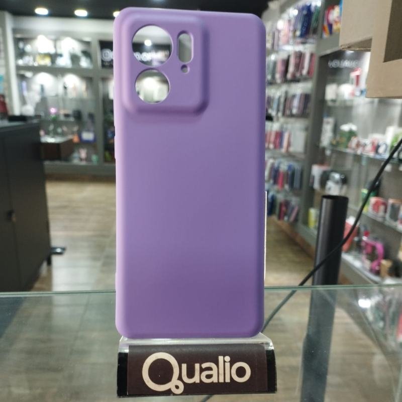 FUNDA SILICONA LILA MOTOROLA EDGE 40