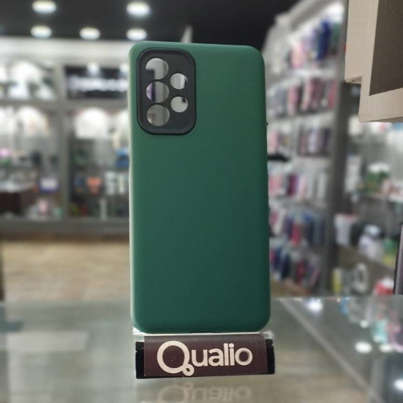 FUNDA SOFT C/PROTECTOR CAMARA VERDE MILITAR SAMSUNG A33