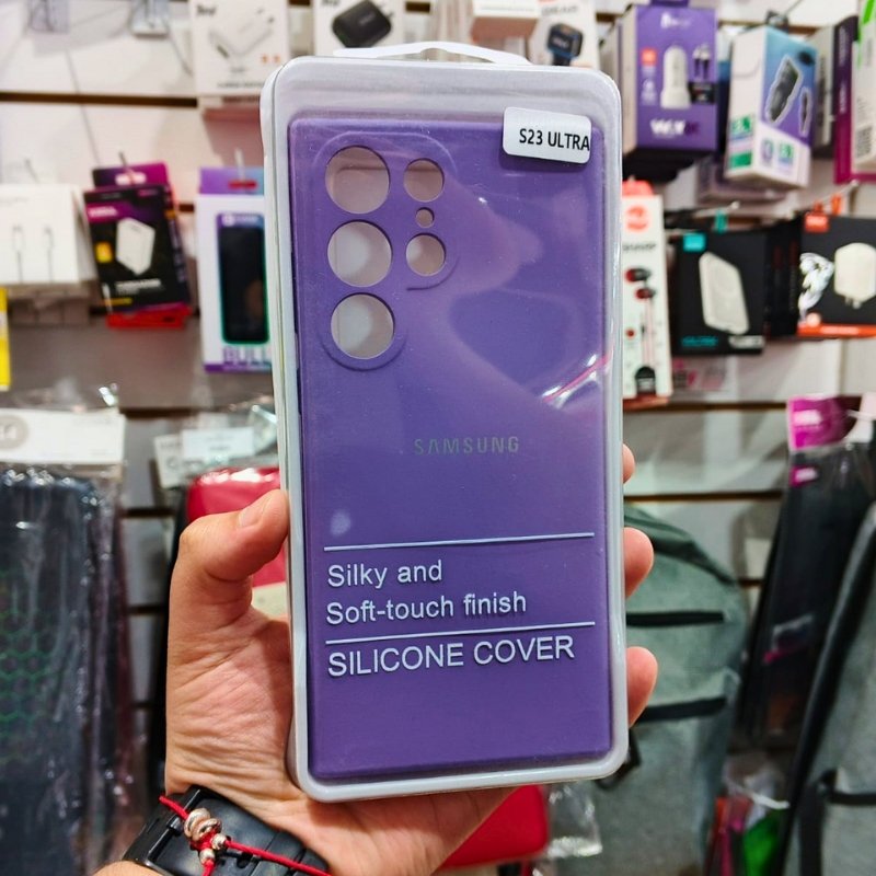 FUNDA SILICONA CON LOGO SAMSUNG S23 ULTRA
