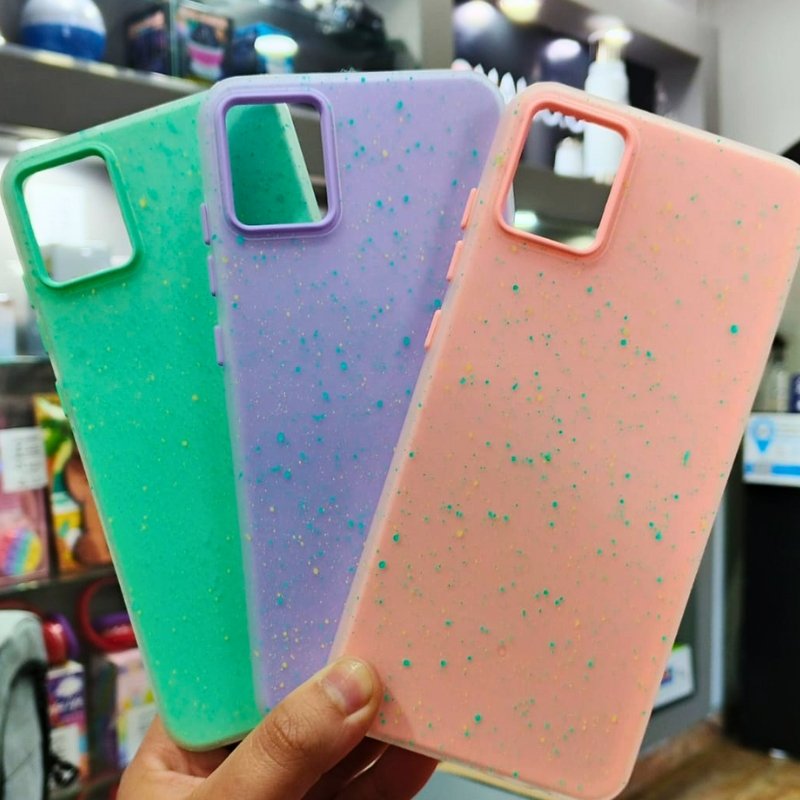 FUNDA OPACA DOBLE PINTURA SAMSUNG A05 LILA