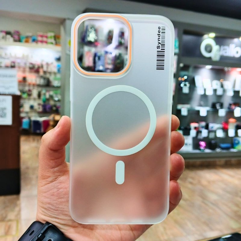 FUNDA MAGSAFE SCANNER IPHONE 16 PRO BLANCA