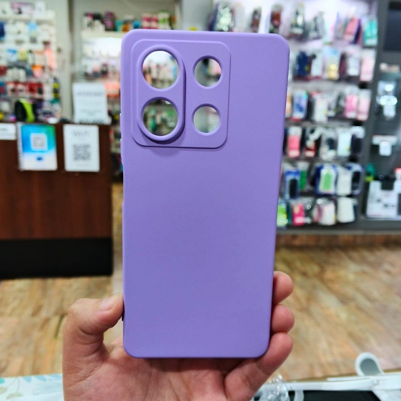 FUNDA SILICONA LILA XIAOMI NOTE 14 4G