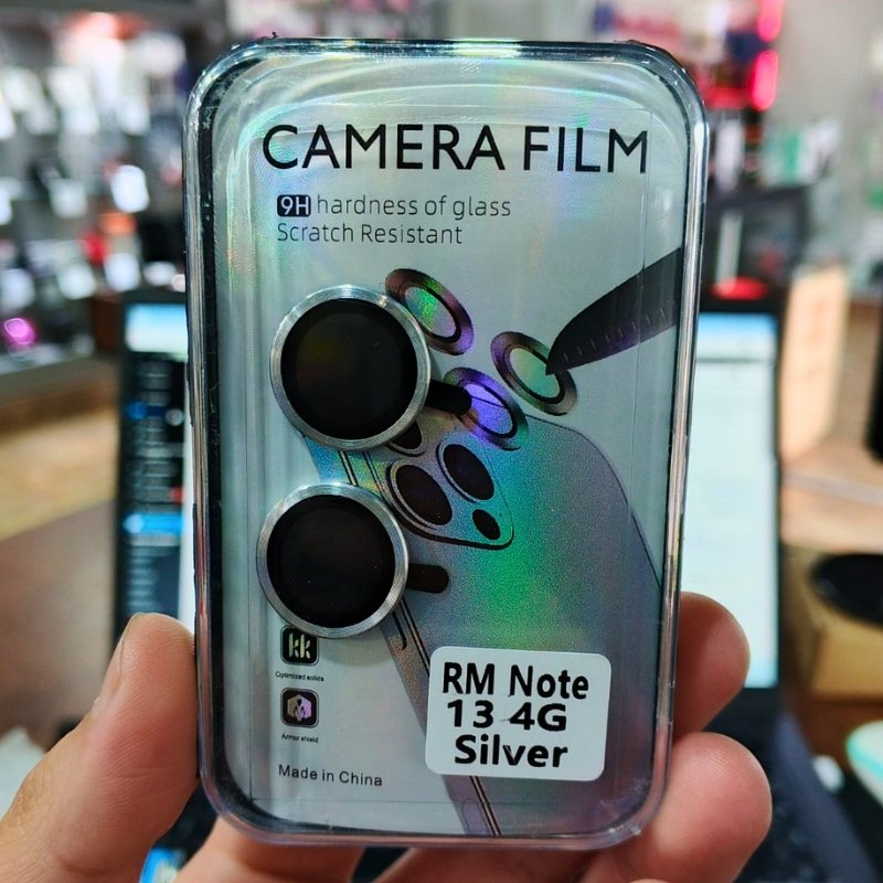 PROTECTOR DE CÁMARA INDIVIDUAL PLATEADO REDMI NOTE 13 4G