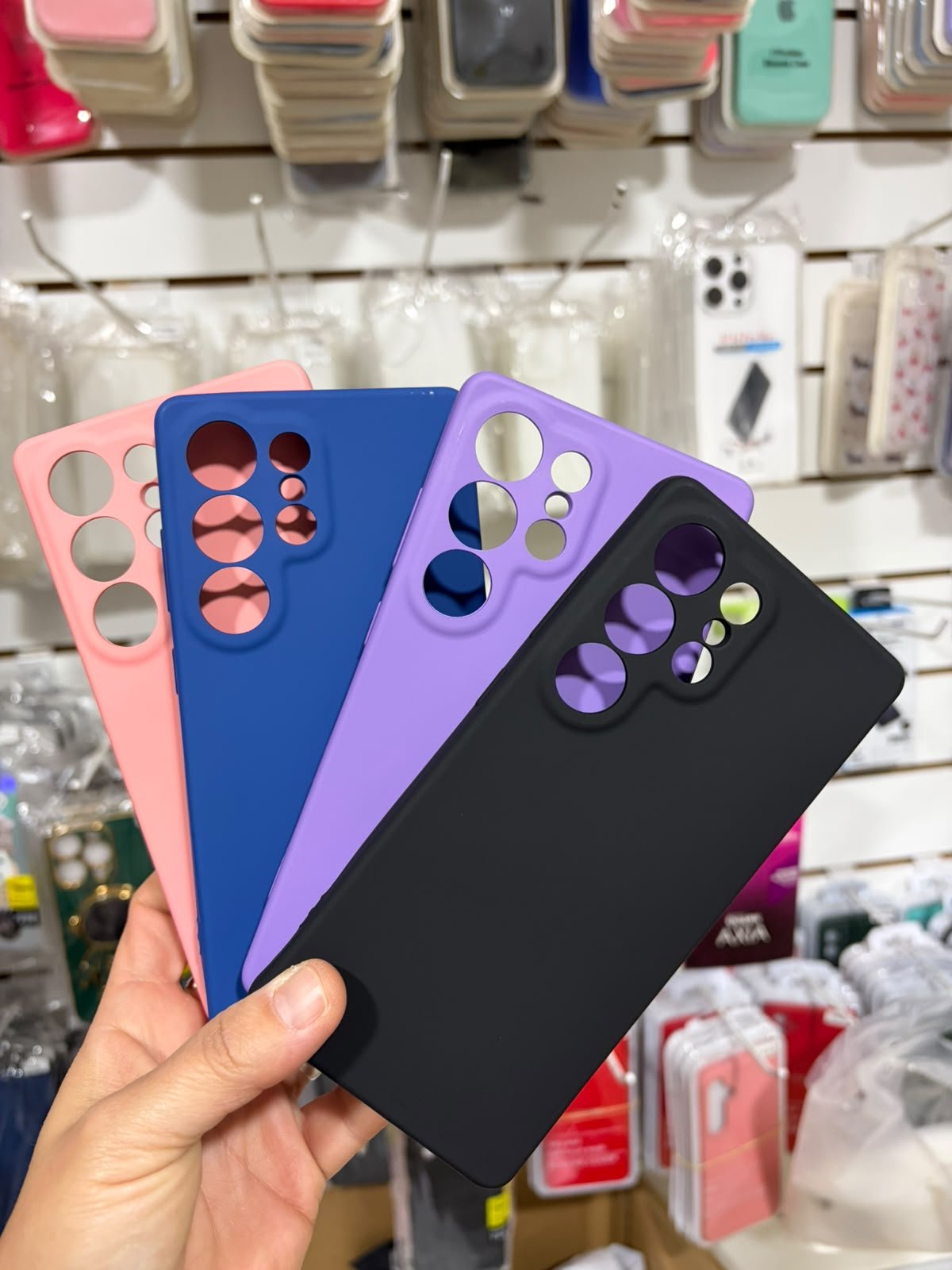 FUNDA SILICONA SAMSUNG S25 ULTRA AZUL