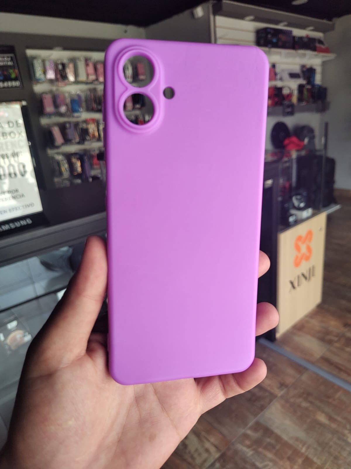 FUNDA SILICONA LILA SAMSUNG A07