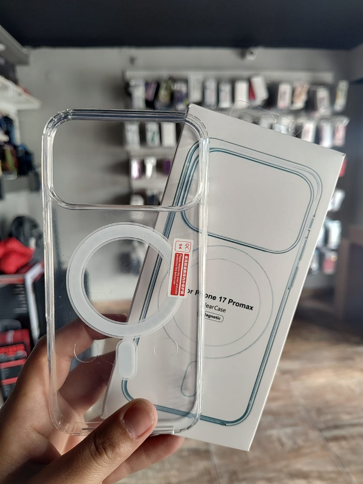 FUNDA MAGSAFE TRANSPARENTE IPHONE 17 PRO MAX