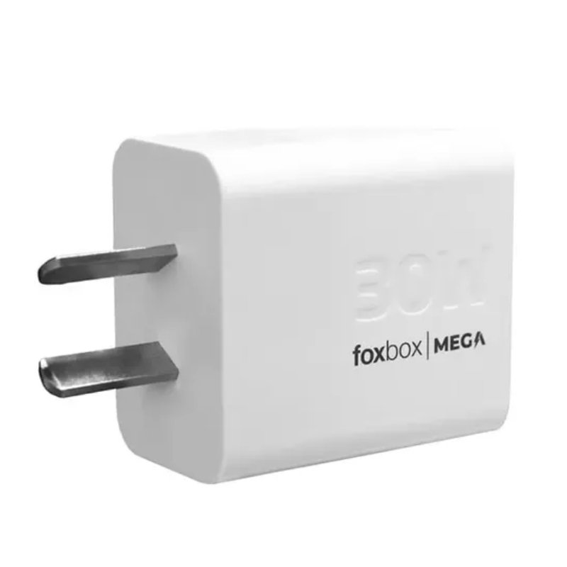 Alternative view of CARGADOR DE PARED GAN FOXBOX MEGA 30W BLANCO