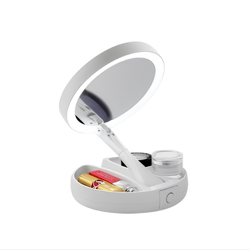 ESPEJO DOBLE AITECH LUZ LED USB MAQUILLAJE PORTATIL