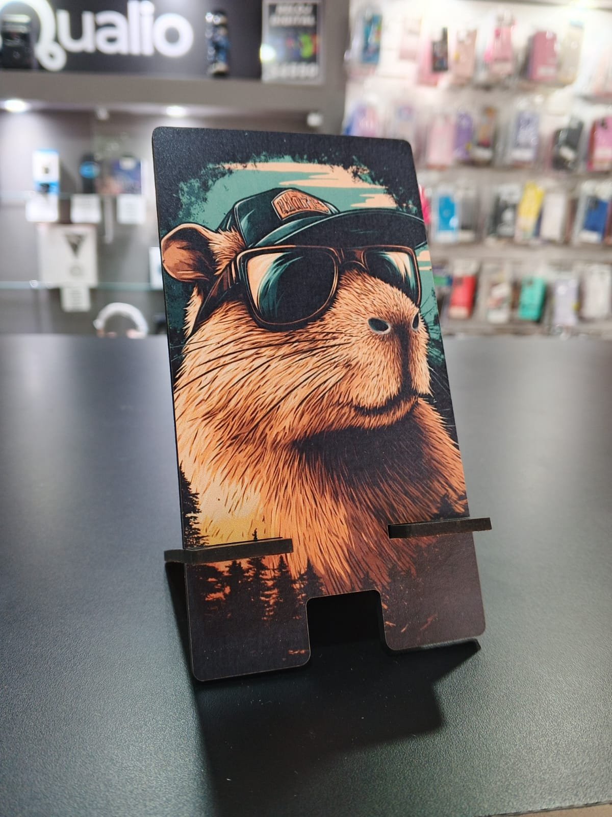 SOPORTE PARA CELUS MADERA DISEÑOS