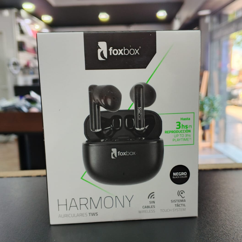 AURICULAR TWA FOXBOX HARMONY NEGRO