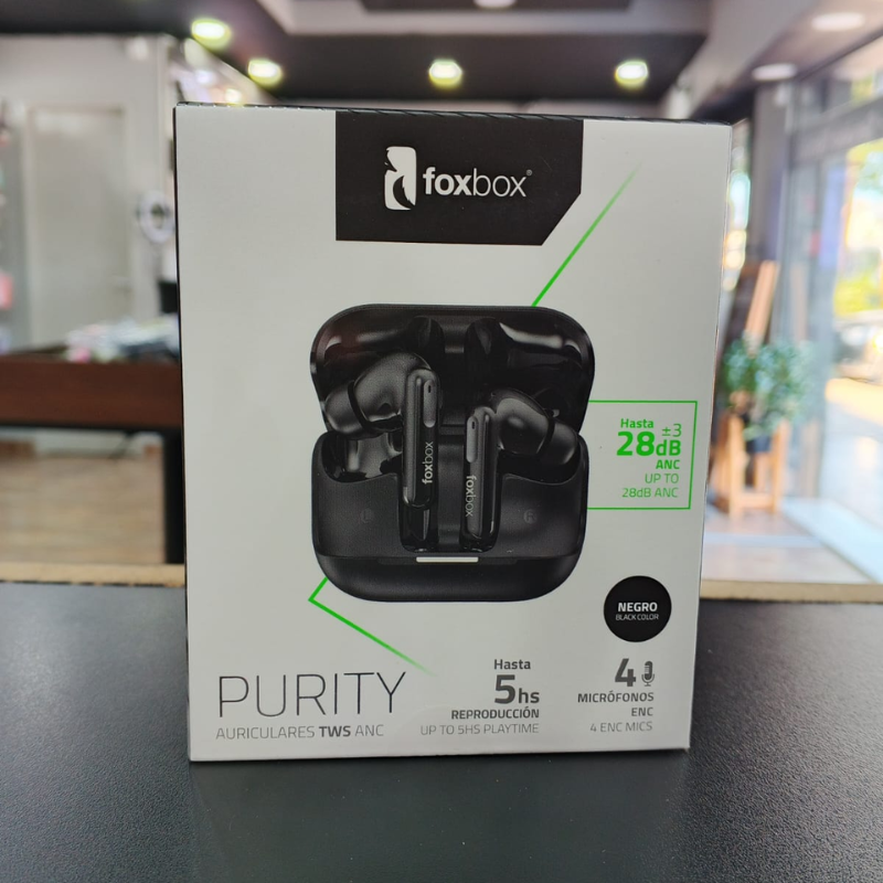 AURICULAR TWS FOXBOX PURITY NEGRO