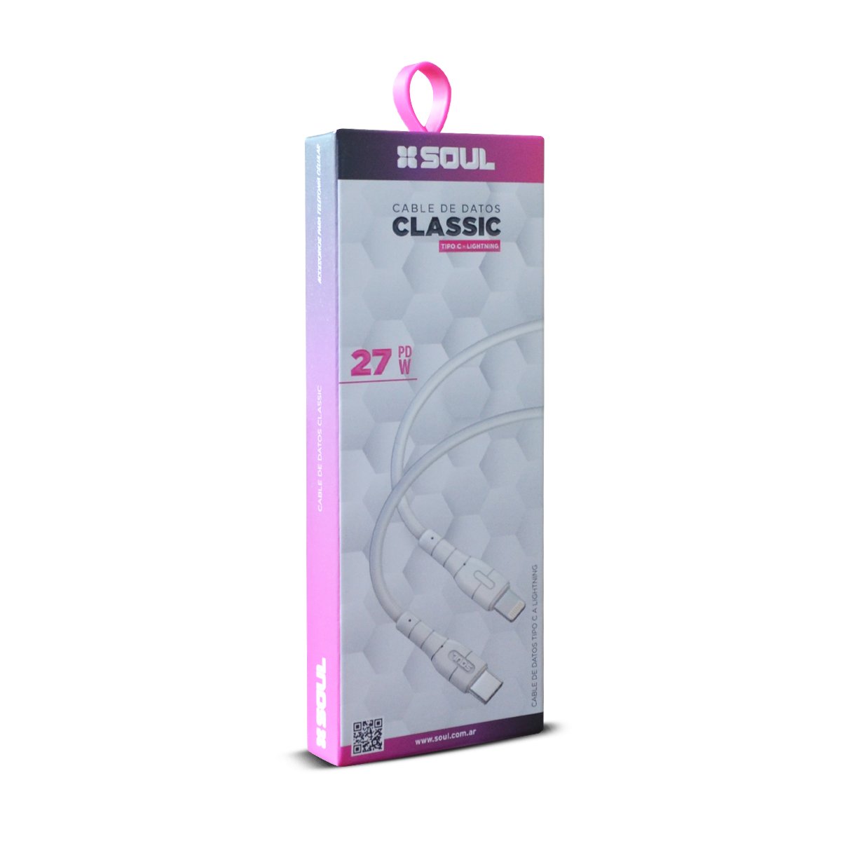 Alternative view of CABLE TIPO C A LIGHTNING PD 27W CLASSIC 1MTS SOUL