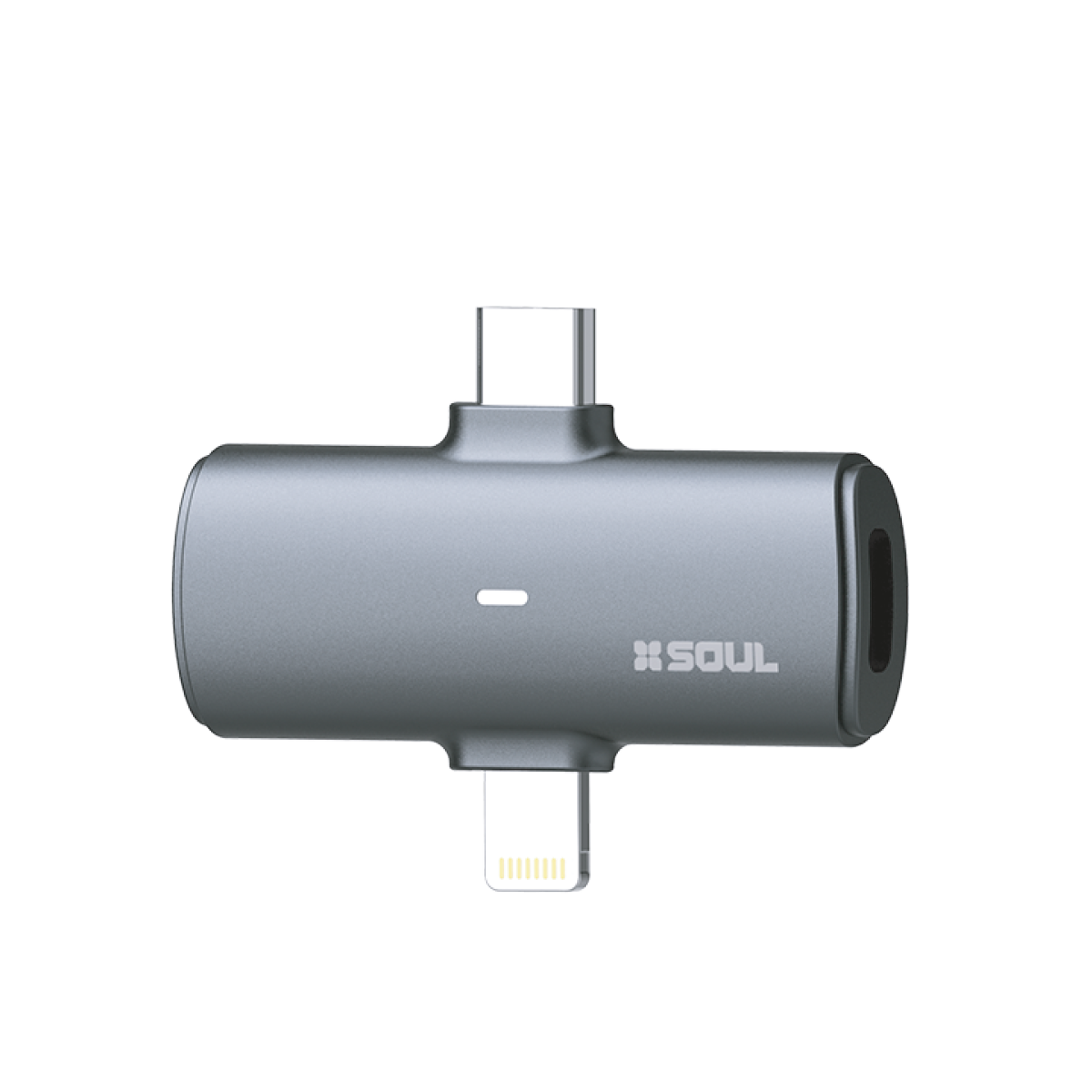 Alternative view of MICROFONO CORBATERO FURRY INALAMBRICO DUAL TIPO C Y LIGHTNING