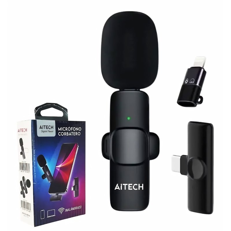 MICROFONO INALAMBRICO CORBATERO X1 PARA CELULAR TIPO C