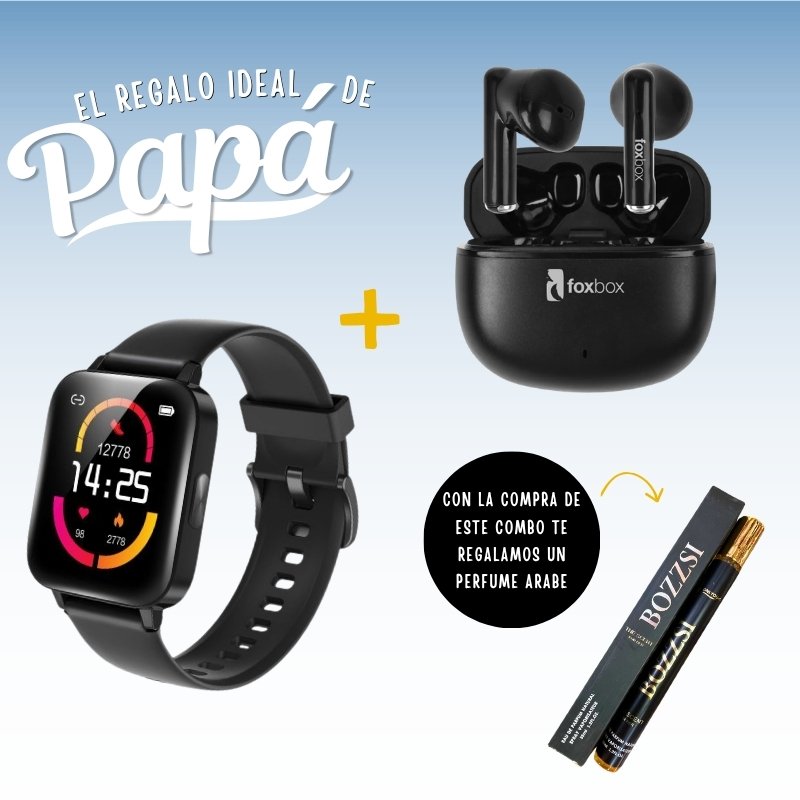 COMBO para PAPÁ SMARTWATCH XINJI C1 + AURI BLUETOOTH HARMONY FOX BOX