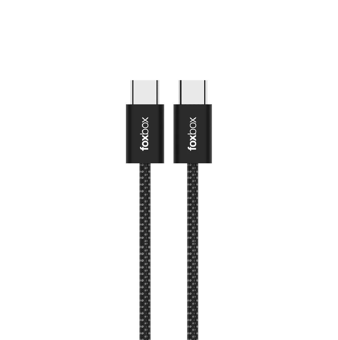 Alternative view of CABLE FOXBOX NEXUS PRO 60W 1M TIPO C A TIPO C NEGRO