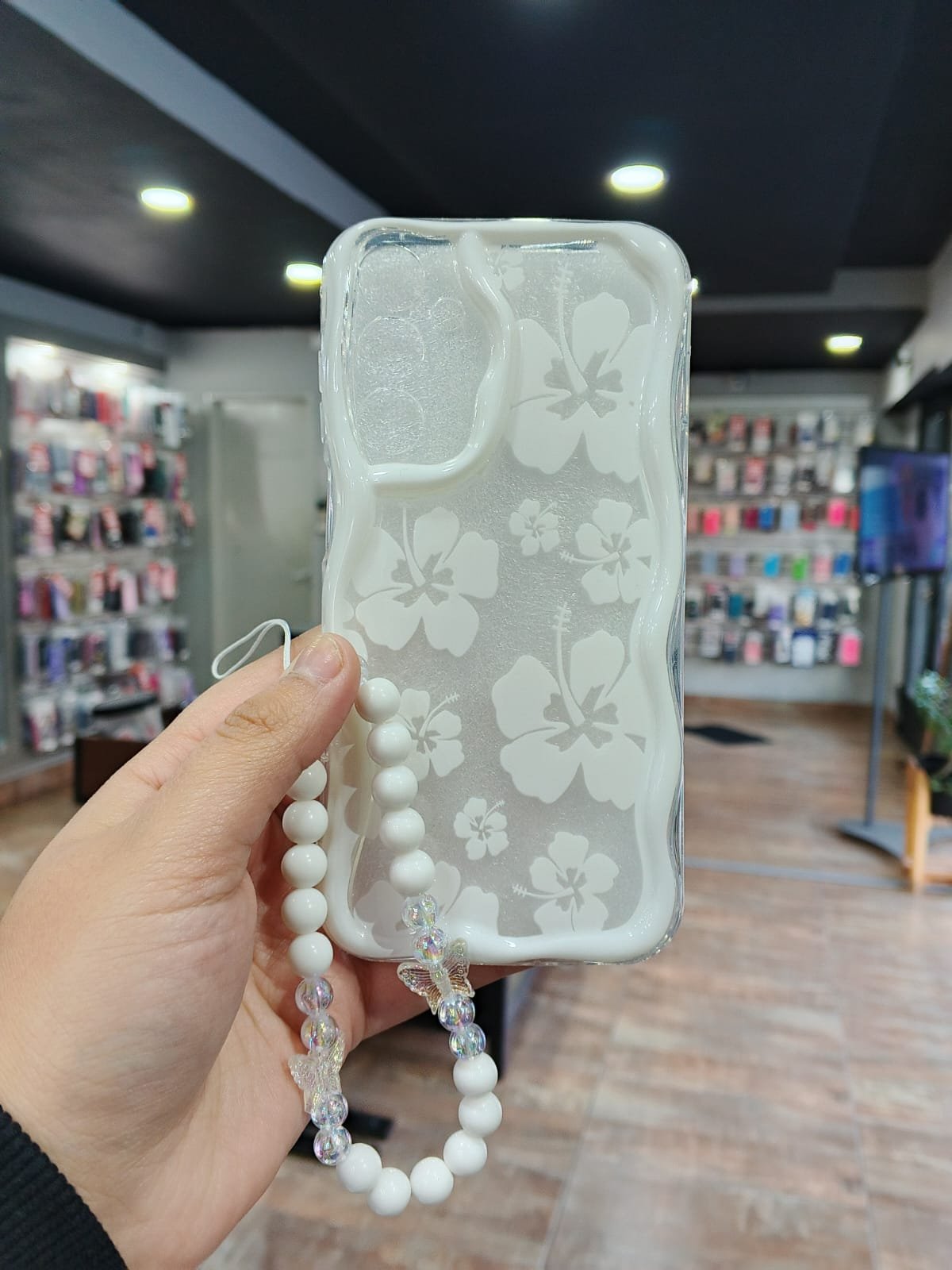 FUNDA TPU FLOWERS + STRAPS SAMSUNG A25