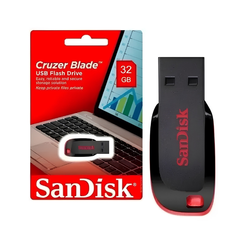PENDRIVE SANDISK 32GB 2.0 FLASH DRIVE