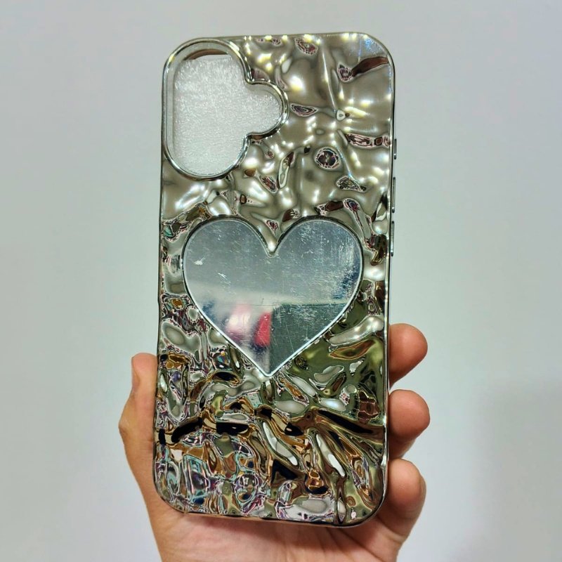 Alternative view of FUNDA HEART CROMADA IPHONE 17