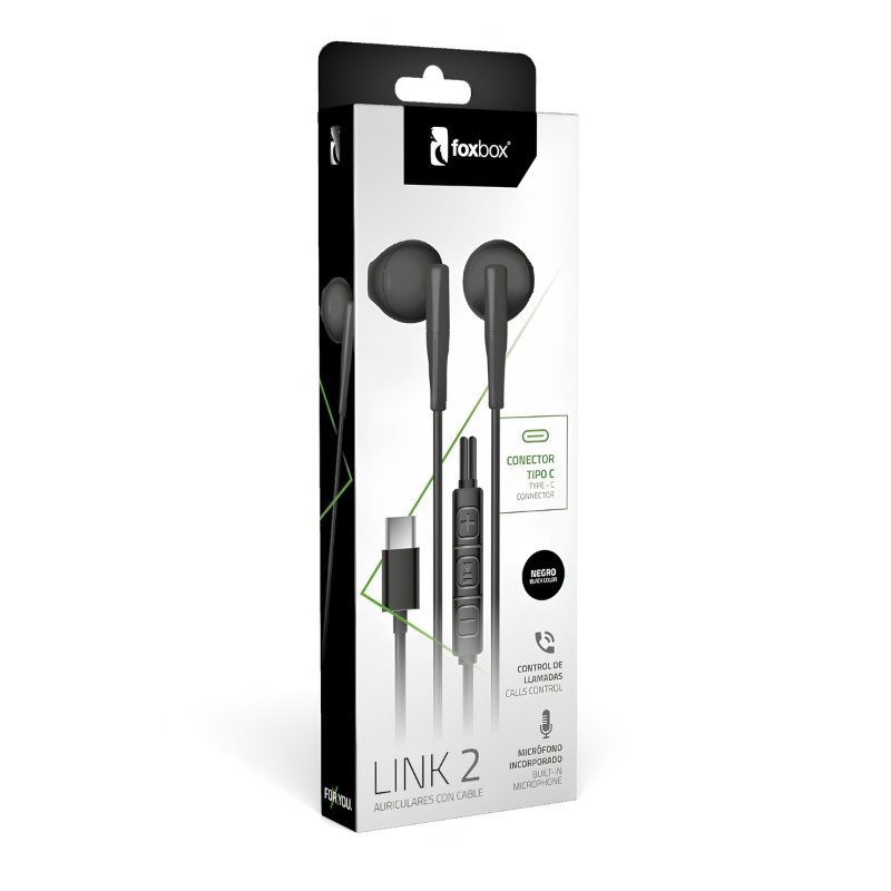 AURICULAR FOXBOX LINK 2 TIPO-C BLANCO