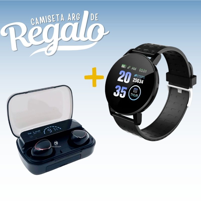 COMBO para PAPÁ SMARTWATCH BRACELET + AURI BLUETOOTH M10