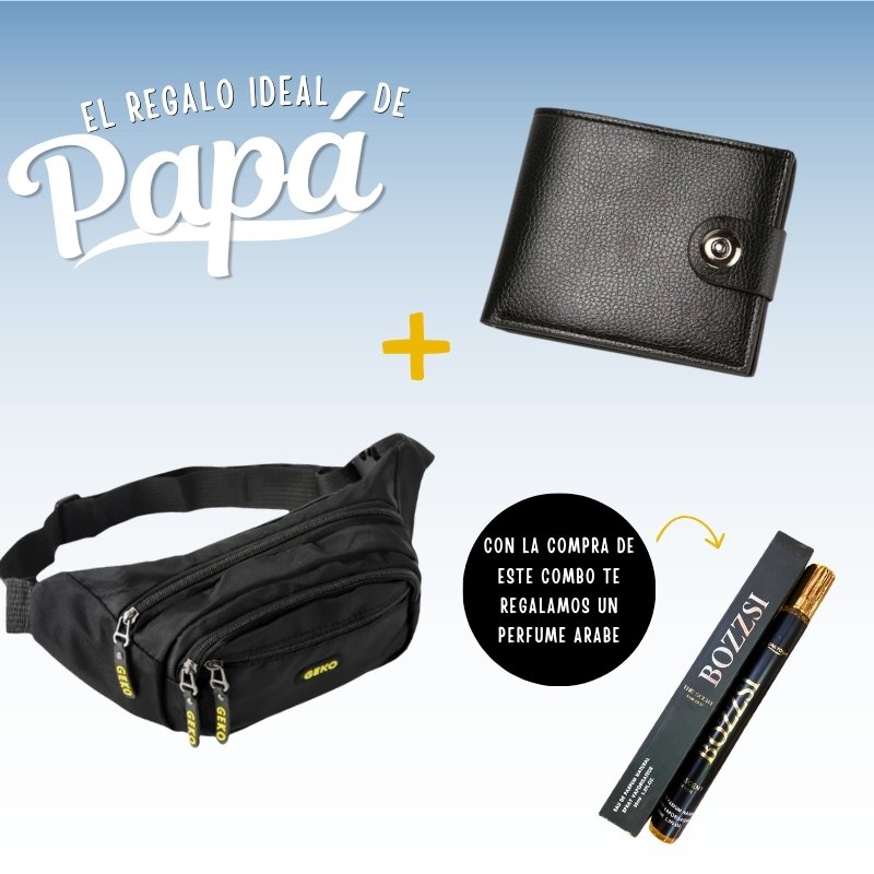 COMBO para PAPÁ RIÑONERA + BILLETERA
