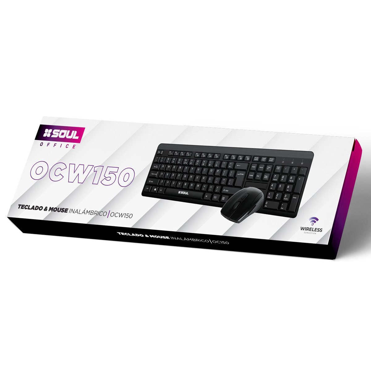 Alternative view of KIT INALAMBRICO TECLADO/MOUSE SOUL (W150)