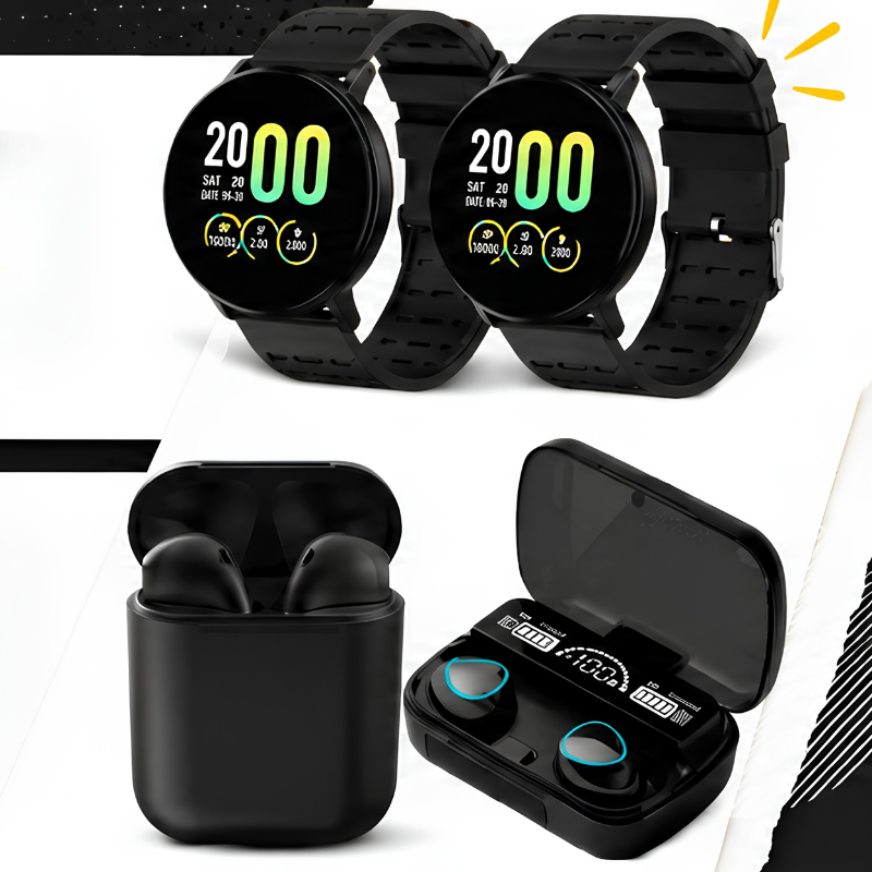 ⌚🎧 COMBINÁ SMARTWATCH + AURICULARES