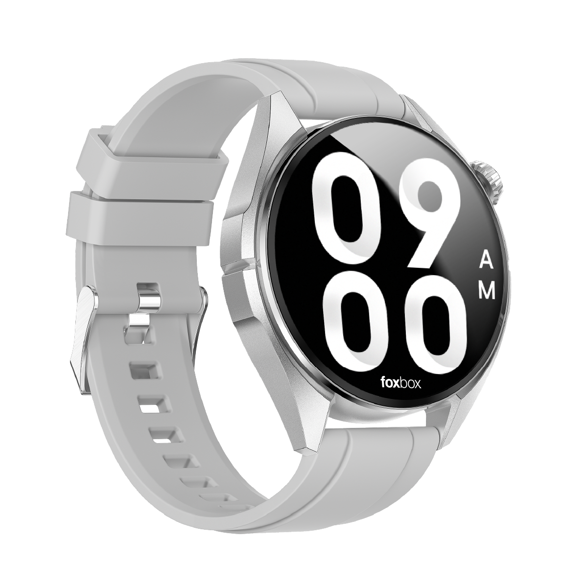 SMARTWATCH FOXBOX URBANO NUMA PLATEADO CON MALLA EXTRA AZUL