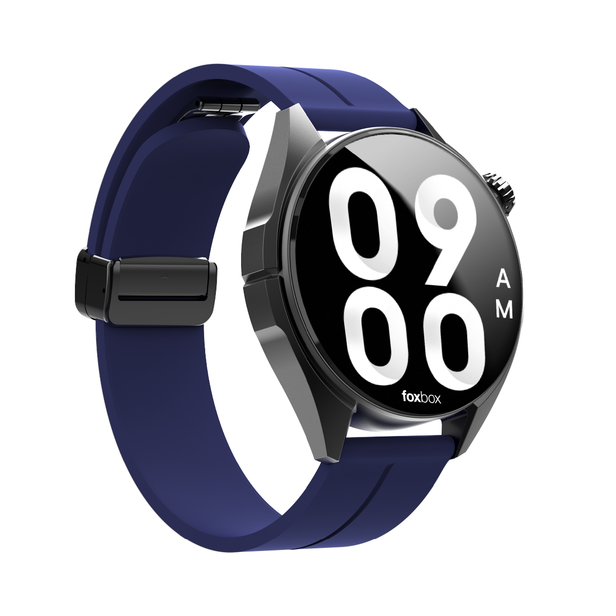 Alternative view of SMARTWATCH FOXBOX URBANO NUMA PLATEADO CON MALLA EXTRA AZUL
