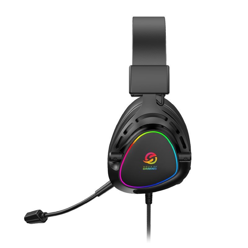 AURICULAR SOLARMAX GHS59B NEGRO PLUG 3.5/USB/RGB/M - Imagen 3