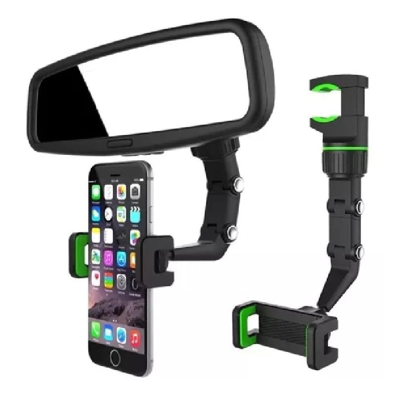 SOPORTE DE CELULAR AITECH AUTO UNIV. P/ESPEJO RETROVISOR