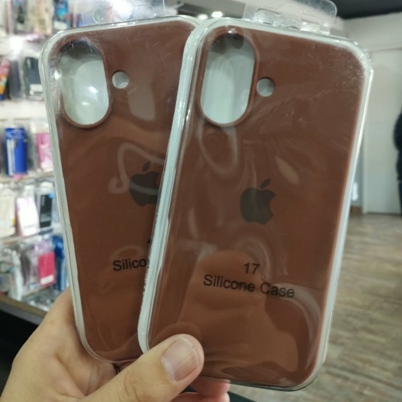 FUNDA SIL CAS GAM MARRON IPH 17
