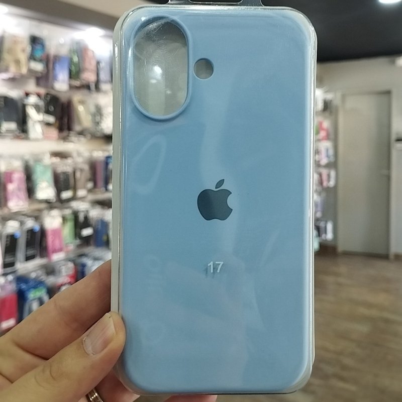 FUNDA SIL CAS GAM CELESTE IPH 17
