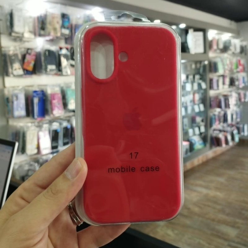 FUNDA SIL CAS GAM ROJO IPH 17