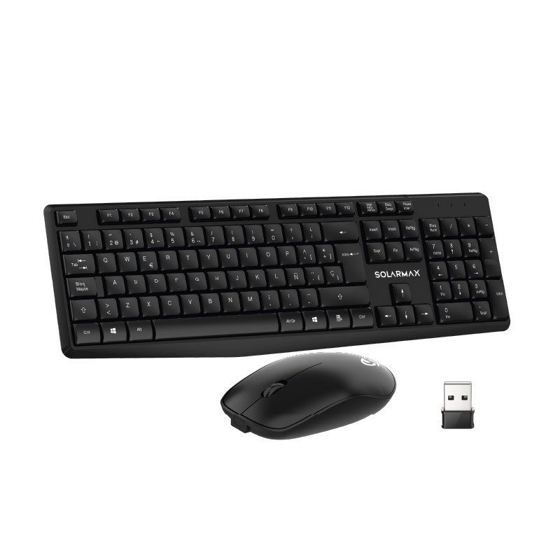 Alternative view of TECLADO+MOUSE SOLARMAX KBC2500B WIRELESS/NEGRO