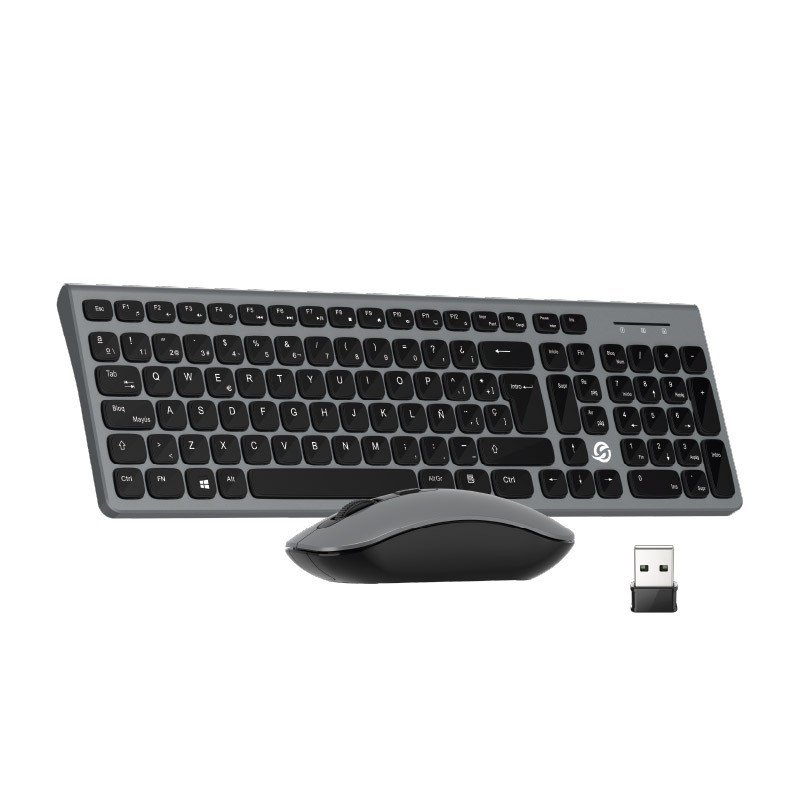 Alternative view of TECLADO+MOUSE SOLARMAX KMC2006S WIRELESS/PLATA