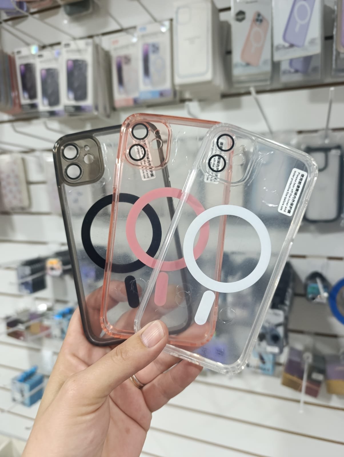 FUNDA MAGSAFE CLEAR COLOR IPHONE 11