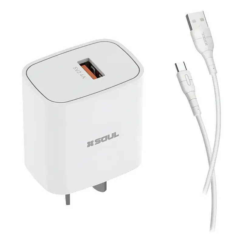 CARGADOR 220V SOUL CLASSIC 1USB 2.4A LIGHT